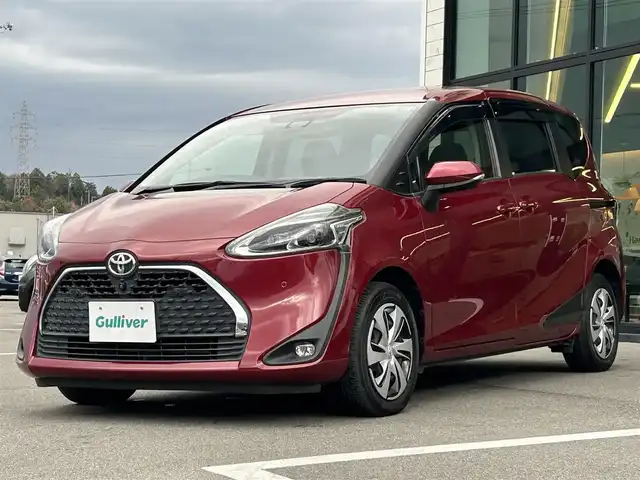 トヨタ シエンタ G クエロ 愛媛県 2019(令1)年 3.8万km センシュアルレッドマイカ 純正ナビ（Bluetooth/フルセグTV）/パノラミックビューモニター/トヨタセーフティセンス/ステアリングリモコン/両側パワースライドドア/ハーフレザーシート/ETC/前後ドライブレコーダー/クリアランスソナー/3列シート/LEDヘッドライト/オートマチックハイビーム/スマートキー×２