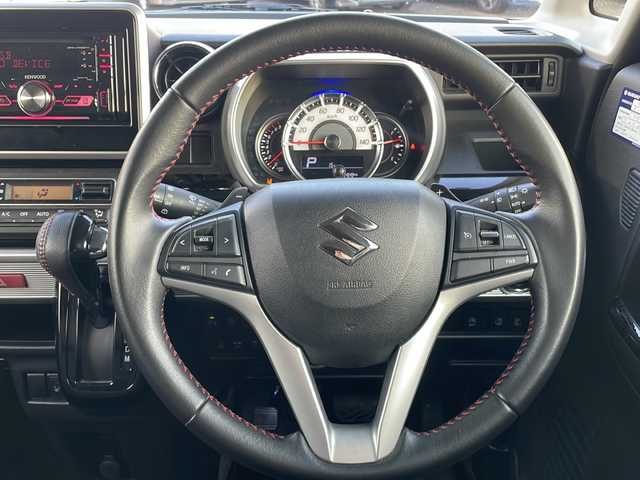 スズキ スペーシア カスタム HYBRID XS ターボ 島根県 2020(令2)年 7.5万km ピュアホワイトパール/ブラック2トーン 社外オーディオ(DPX-U740BTH)/クルーズコントロール/パドルシフト/両側パワースライドドア/D席シートヒーター/アイドリングストップ/リアサーキュレーター/後席サイドサンシェード/ISOFIX