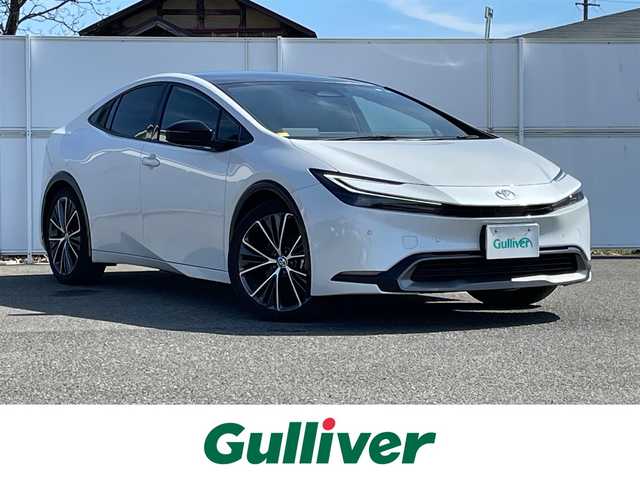 トヨタ プリウス Z 岩手県 2023(令5)年 3.5万km プラチナホワイトパールマイカ パノラマルーフ　純正１２．３型ナビ　全周囲　デジタルインナーミラー　電動リアゲート　メモリ付電動革シート　エアシートヒーター　オートパーキングアシスト　ワイパーデアイサー　ＡＣ１００Ｖ　ＥＴＣ２．０