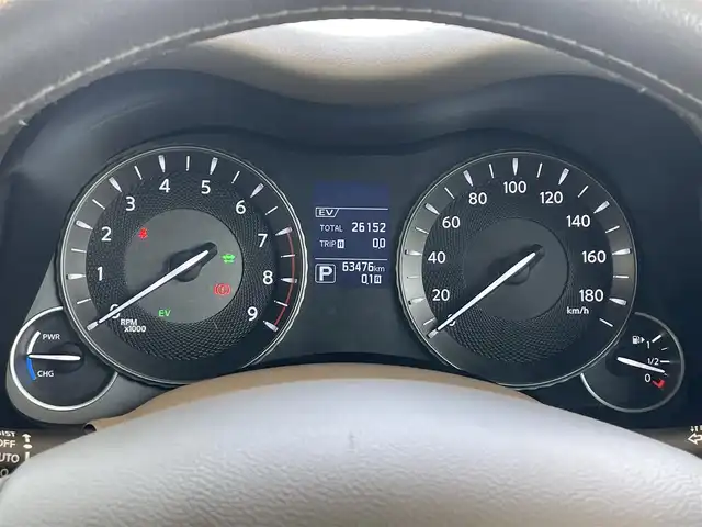 日産 フーガ ハイブリッド 静岡県 2016(平28)年 6.4万km 茶 衝突軽減Ｂ　/ＤＣＡ　/ＬＤＡ　/ＢＳＩ　/ＬＤＷ　/サンルーフ　　/ベージュ革シート　/前席ＰＷシート&シートヒーター&エアシート　/純正ナビ　/全方位カメラ　/地デジ　/ＢＯＳＥサウンド/Waruic 19インチAW/社外３６０度ドラレコ/スマートキー /スペアキー /保証証/取説