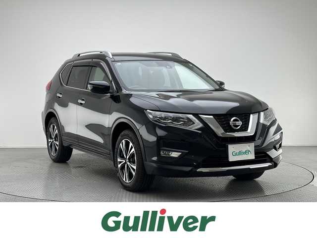 日産 エクストレイル 20X 兵庫県 2017(平29)年 4.8万km ダイヤモンドブラック エマージェンシーブレーキ/4WD/純正SDナビ（CD/DVD/SD/BT/フルセグ）/バックカメラ/ETC/ドラレコ/ルーフレール/パワーバックドア/全席シートヒーター/スマーキー/プッシュスタート/スマーキー/オートライト/LEDライト/フォグランプ