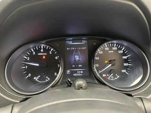 日産 エクストレイル 20X 兵庫県 2017(平29)年 4.8万km ダイヤモンドブラック エマージェンシーブレーキ/4WD/純正SDナビ（CD/DVD/SD/BT/フルセグ）/バックカメラ/ETC/ドラレコ/ルーフレール/パワーバックドア/全席シートヒーター/スマーキー/プッシュスタート/スマーキー/オートライト/LEDライト/フォグランプ