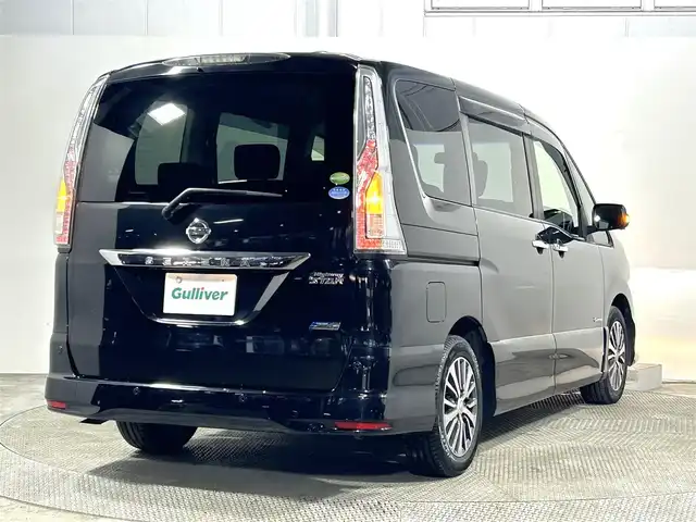 日産 セレナ ハイウェイS S HV Aセーフ 大阪府 2014(平26)年 6.7万km ダイヤモンドブラック 純正ナビ(フルセグ/DVD再生/Bluetooth) 360カメラ ETC 両側パワースライドドア 衝突軽減 クルコン クリアランスソナー レーンアシスト リアオートエアコン オートライト 禁煙車