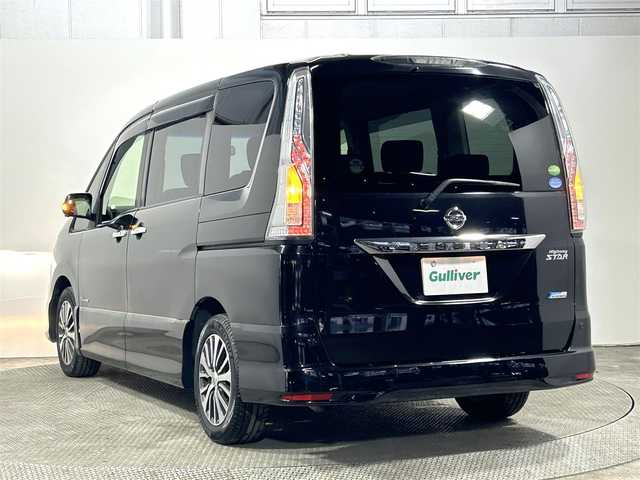 日産 セレナ ハイウェイS G S HV Aセーフ 大阪府 2014(平26)年 6.7万km ダイヤモンドブラック 純正ナビ(フルセグ/DVD再生/Bluetooth) 360カメラ ETC 両側パワースライドドア 衝突軽減 クルコン クリアランスソナー レーンアシスト リアオートエアコン オートライト 禁煙車