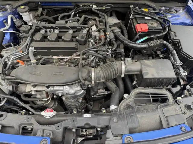 ホンダ シビック EX 兵庫県 2022(令4)年 2.6万km プレミアムクリスタルブルークリスタル 純正OPテールゲートスポイラー/純正ナビ/フルセグTV/前2席パワーシート/BOSEサウンド/ワイヤレス充電/LEDヘッドライト/LEDフォグ/スマートキー/ハーフレザーシート
