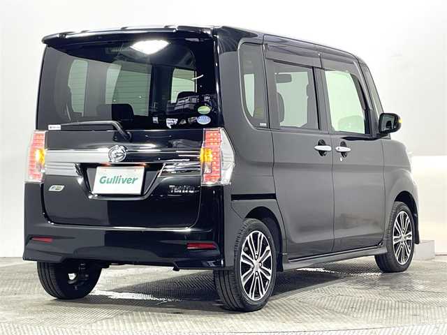 ダイハツ タント カスタム RS 大阪府 2015(平27)年 3.6万km ブラックマイカメタリック 純正ナビ(フルセグ/DVD再生/CD再生) バックカメラ 両側パワースライドドア アイドリングストップ オートライト スマートキー プッシュスタート オートエアコン
