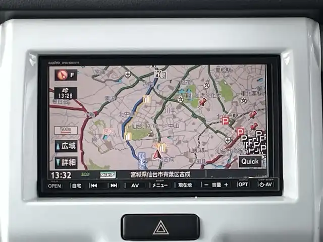 スズキ ハスラー G 宮城県 2014(平26)年 11.5万km パールホワイト ワンオーナー/社外ＳＤナビ/（ＦＭ／ＡＭ／ＣＤ）　/ワンセグテレビ　/衝突被害軽減装置　/運転席シートヒーター　/横滑り防止装置　/アイドリングストップ　/スマートキー　/プッシュスタート　/ＥＴＣ