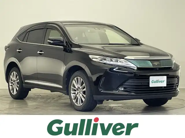 トヨタ ハリアー プログレス 滋賀県 2018(平30)年 4.8万km ブラック 純正9型ナビ/・Bluetooth/CD/DVD/ブルーレイ/フルセグ/全方位カメラ/ハーフレザーシート/パワーシート/3眼LEDライト/追従クルーズコントロール/MTモード付AT/前後ソナー/パワーリアゲート/電子パーキング/ドライブレコーダー/スマートキー/ETC