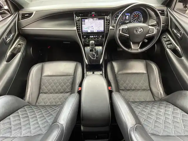 トヨタ ハリアー プログレス 滋賀県 2018(平30)年 4.8万km ブラック 純正9型ナビ/・Bluetooth/CD/DVD/ブルーレイ/フルセグ/全方位カメラ/ハーフレザーシート/パワーシート/3眼LEDライト/追従クルーズコントロール/MTモード付AT/前後ソナー/パワーリアゲート/電子パーキング/ドライブレコーダー/スマートキー/ETC