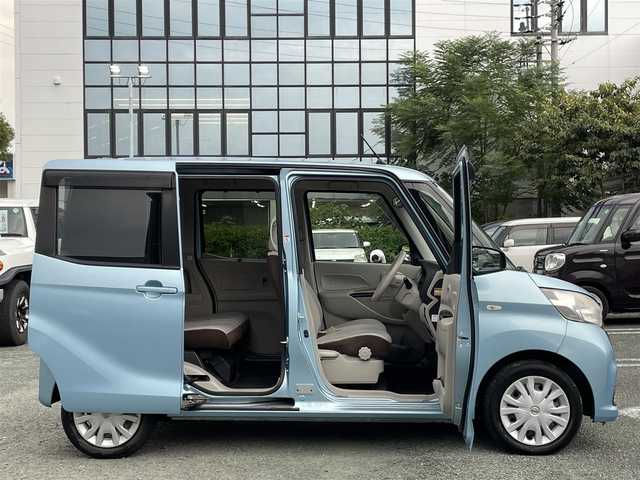 日産 デイズ ルークス X 熊本県 2018(平30)年 7.5万km アイスブルー 衝突軽減ブレーキ/プッシュスタート/純正ナビ/（CD・フルセグTV・BTオーディオ・SD）/アラウンドビューモニター/ETC/片側パワースライドドア/横滑り防止装置/純正フロアマット/純正ドアバイザー/新車保証書/取扱説明書/スマートスペアキー×1本