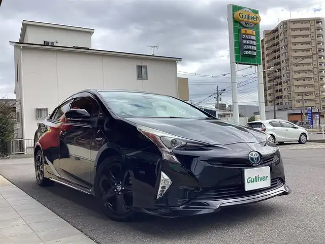トヨタ プリウス S ツーリングセレクション 愛知県 2016(平28)年 6.5万km アティチュードブラックマイカ スマートキー　/セーフティセンスP /純正SDナビ　/フルセグ　/バックカメラ　/ビルトインETC /レーダークルーズコントロール　/LDA /AHB /ステアリングスイッチ　/シートヒーター　/LEDヘッド　/黒皮シート