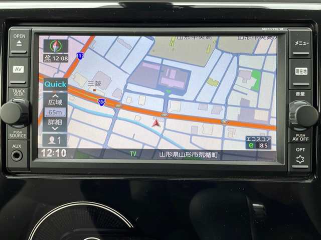 日産 デイズ X 山形県 2017(平29)年 2.4万km アイスブルー ・ワンオーナー/・純正ナビ/フルセグ/CD/Bluetooth/・全方位カメラ/・エマージェンシーブレーキ/・ステアリングスイッチ/・純正マット/・純正ホイールキャップスチールホイール＋スタッドレスタイヤ車載/・保証書/・取扱説明書