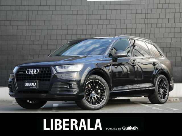 アウディ Ｑ７ ブラックスタイリング 静岡県 2019(令1)年 3.6万km 黒 ブラックレザーシート/シートヒーター/パワーシート/３列シート/BOSEプレミアムサウンド/ミシュランPS4 SUV 装着/２０インチブラックスタイリングアルミホイール/純正MMIメモリナビ/３６０°カメラ/Carplay＆AndroidAuto対応可能です。/フルセグTV/BT・DVD・USB/ETC２．０/マトリックスLEDライト/アンビエントライト/パーキングエイド/ACC/渋滞アシスト/エフィシェンシアシスト/Audiプレセンス/サイドアシスト/アクティブレーンアシスト/レインセンサー/エアサスペンション