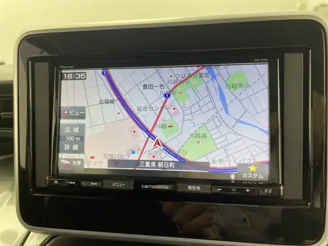 スズキ スペーシア ギア HYBRID XZ 三重県 2019(平31)年 2万km オフブルーメタリック/ガンメタリック2トーンルーフ 社外ナビ/（Bluetooth/フルセグTV/iPod)　/衝突軽減ブレーキ　/車線逸脱システム/両側電動スライドドア　/シートヒーター　/ＬＥＤヘッドライト　/ＥＴＣ　/パーキングセンサー　/オートハイビーム　/ルーフレール