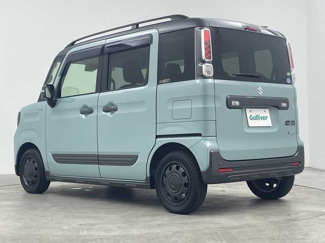 スズキ スペーシア ギア HYBRID XZ 三重県 2019(平31)年 2万km オフブルーメタリック/ガンメタリック2トーンルーフ 社外ナビ/（Bluetooth/フルセグTV/iPod)　/衝突軽減ブレーキ　/車線逸脱システム/両側電動スライドドア　/シートヒーター　/ＬＥＤヘッドライト　/ＥＴＣ　/パーキングセンサー　/オートハイビーム　/ルーフレール