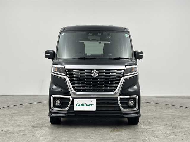 スズキ スペーシア カスタム HYBRID XS 三重県 2021(令3)年 2.6万km ブルーイッシュブラックパール3 禁煙車/社外8インチナビ/CD/DVD/SD/BT/フルセグTV/全方位カメラ/衝突被害軽減ブレーキ/両側パワースライドドア/レーダークルーズコンロトール/コーナーセンサー（後）/ヘッドアップディスプレイ/スリムサーキュレーター/シートヒーター/オートハイビーム/ドライブレコーダー（前後）