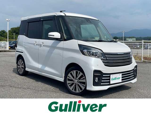 日産 デイズ ルークス ライダー 富山県 2020(令2)年 4.5万km ホワイトパール 純正ＳＤナビ/フルセグＴＶ/全方位カメラ/ＣＤ・ＤＶＤ・ＢＴ/レーンキープアシスト/アイドリングストップ/MTモード付AT/衝突軽減ブレーキ/純正AW/純正フロアマット/フルフラットシート/ドライブレコーダー/盗難防止装置/プッシュスタート/スマートキー/スペアキー/保証書/取扱説明書/記録簿