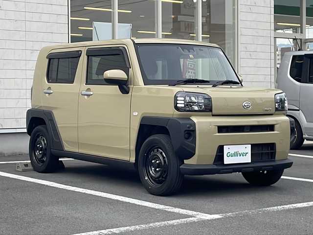 ダイハツ タフト X 静岡県 2022(令4)年 4万km サンドベージュメタリック 社外ナビ/社外CD/DVD/Bluetooth/バックカメラ/スマートアシスト/ドライブレコーダー/スマートキー/LEDヘッドライト