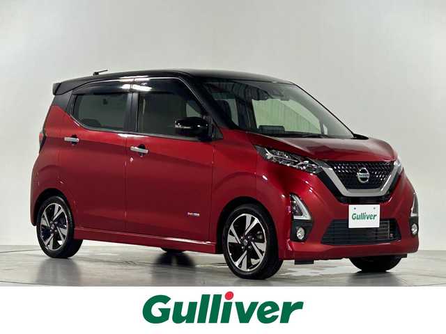 日産 デイズ HWS G ターボ プロパイロットED 佐賀県 2020(令2)年 3.2万km スパークリングレッド/ブラック 純正9インチSDナビ（MM319D-L）/フルセグTV/Bluetooth/CD/DVD/プロパイロット/アラウンドビューモニター/ETC/社外ドライブレコーダー（前後）/電子パーキングブレーキ/オートブレーキホールド/コーナーセンサー/衝突被害軽減システム/ステアリングスイッチ/純正LEDヘッドライト/純正15インチアルミホイール/純正フロアマット/純正ドアバイザー