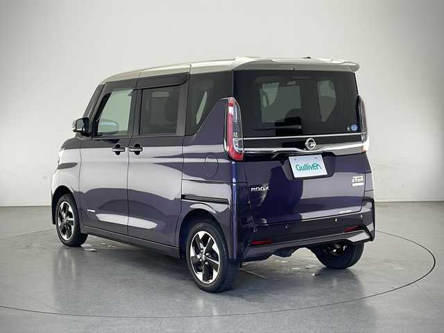 日産 ルークス ハイウェイスター X 長野県 2020(令2)年 4.2万km パープルⅡ 4WD/純正ナビ/両側パワースライドドア/エマージェンシーブレーキ/バックカメラ/サイドカメラ/アイドリングストップ/先行車発進お知らせ/車線逸脱警報/速度標識表示/道路標識表示/フルセグTV/Bluetooth/ビルトインETC/シートヒーター（運転席、助手席）/オートライト/LEDヘッドライト/オートマチックハイビーム/純正フロアマット/純正アルミホイール/ステアリングスイッチ/電動格納ミラー/ドアバイザー