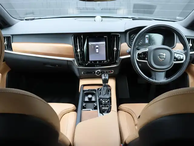 ボルボ Ｖ９０ T6 AWD インスクリプション 宮城県 2017(平29)年 7.7万km ライトブルー パノラマサンルーフ/Bowers&Wilkinsプレミアムサウンド/茶革シート（パーフォレーテッド・ファインナッパレザー）/ヘッドアップディスプレイ/アクティブクルーズコントロール/ブラインドスポットモニター/レーンキープアシスト/フットオープナー/パワーリアゲート/メモリ付パワーシート/シートベンチレーション/シートヒーター/ステアリングヒーター/純正HDDナビ(BT/USB/CD/AUX/CarPlay)/フルセグTV/360°カメラ/バックカメラ/純正20AW/アクティブベンディングランプ/LEDオートライト/オートホールド/ステアリングスイッチ/ドライブレコーダー(前後)/ETC/リモートキー/カラーコード　721　マッセルブルーメタリック