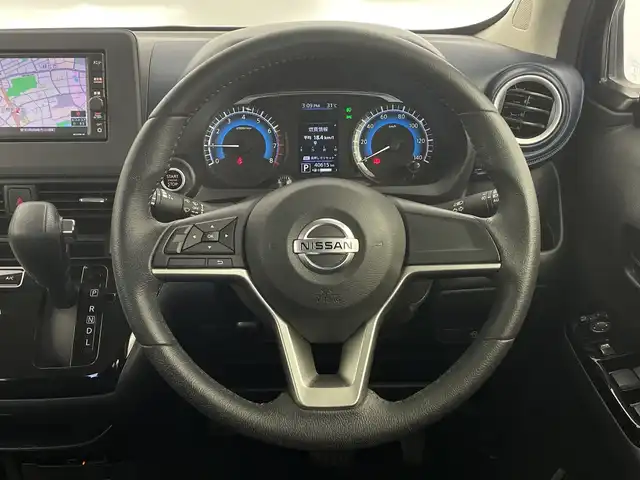 日産 デイズ ハイウェイスターX 愛知県 2020(令2)年 4.1万km オーシャンブルーP 純正ナビ/・フルセグ/・Bluetooth/・CD/バックカメラ/フォグランプ/ステアリングスイッチ/ETC/ドライブレコーダー/コーナーセンサー/ABS/車線逸脱抑制装置/横滑り防止装置/盗難防止装置/衝突軽減ブレーキ/オートライト/LEDヘッドライト/カーテンエアバック/純正アルミホイール/スマートキー