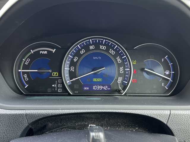 トヨタ エスクァイア ハイブリッド Gi 岐阜県 2018(平30)年 10.4万km スパークリングブラックパールクリスタルシャイン /純正9インチSDナビ(NSZT-Y68T)/(Bluetooth/AM/FM/DISC)//バックカメラ//TVキャンセラー//純正レザーシート/(前席シートヒーター)//純正フリップダウンモニター//両側パワースライドドア//プリクラッシュセーフティ//レーンキープアシスト//オートマチックハイビーム//クルーズコントロール//ドライブレコーダー//LEDヘッドライト//フォグランプ//ビルトインＥＴＣ//純正15インチAW//スマートキー//スペアキーx1