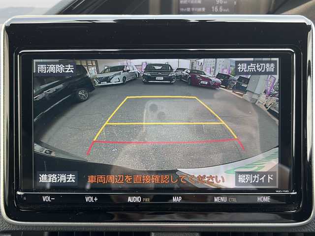 トヨタ エスクァイア ハイブリッド Gi 岐阜県 2018(平30)年 10.4万km スパークリングブラックパールクリスタルシャイン /純正9インチSDナビ(NSZT-Y68T)/(Bluetooth/AM/FM/DISC)//バックカメラ//TVキャンセラー//純正レザーシート/(前席シートヒーター)//純正フリップダウンモニター//両側パワースライドドア//プリクラッシュセーフティ//レーンキープアシスト//オートマチックハイビーム//クルーズコントロール//ドライブレコーダー//LEDヘッドライト//フォグランプ//ビルトインＥＴＣ//純正15インチAW//スマートキー//スペアキーx1
