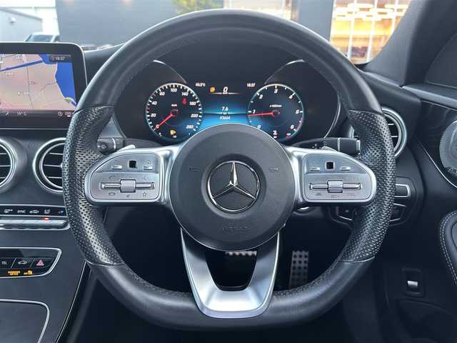 メルセデス・ベンツ Ｃ２２０ｄ ローレウスエディション 滋賀県 2020(令2)年 4.4万km グレー レザーエクスクルーシブパッケージ/ベンチレーターシート(D/N)/パノラミミックスライディングルーフ/Burmesterサウンド/エアバランスパッケージ/純正ナビ/フルセグTV/BT/USB/360°カメラ/HUD/ワイヤレスチャージ/電動リアドア/レーダーセーフティー/ACC/LKA/BSM