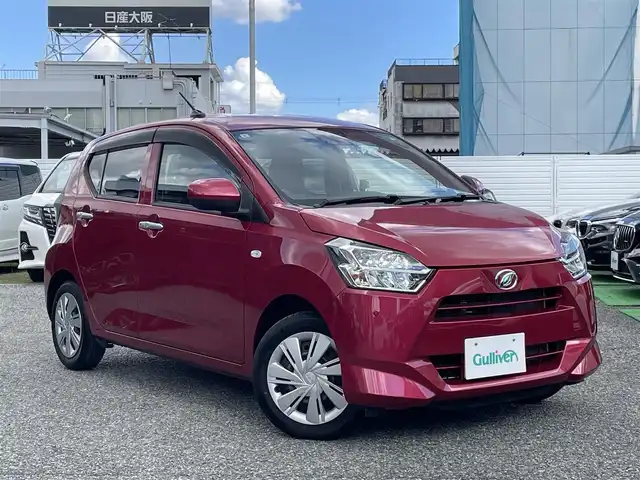 ダイハツ ミラ イース X リミテッド SAⅢ 兵庫県 2019(令1)年 3.9万km マゼンタベリーマイカM 外部検査実施済み/・社外メモリーナビ（CN-RE06WD）/・地デジ/DVD/BT/・バックカメラ/・ETC/・ドライブレコーダー前後/・LEDヘッドランプ/・アイドリングストップ/・コーナーセンサー/・衝突軽減ブレーキ/・車線逸脱警報/・ハイビームアシスト/・R4/6年点検記録簿