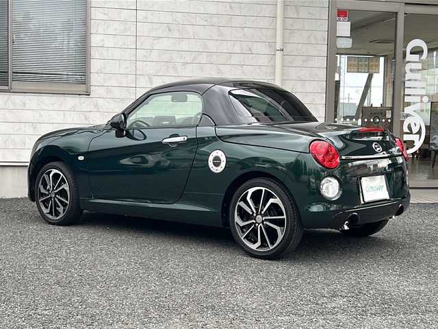 ダイハツ コペン セロ 埼玉県 2022(令4)年 1万km ブリティッシュグリーンマイカ ワンオーナー　/純正AW16インチ　/LEDライト/プッシュスタート　/純正オーディオ　/(FM/AM/CD/AUX)/TRC　/オートライト　/ステアリングスイッチ　/電格ミラー　/シートヒーター(D/N)　/イモビライザー　/オープンカー　/純正フロア　