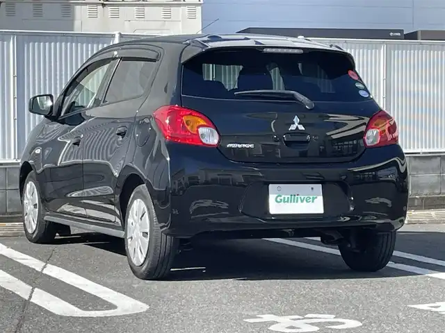 三菱 ミラージュ G 群馬県 2014(平26)年 4.2万km ピレネーブラック 純正SDナビゲーション/（CD/DVD/SD/BT/フルセグTV）/バックカメラ/ETC/アイドリングストップ/ハロゲンライト/オートライト/ヘッドライトレベライザー/プッシュスタート/ドアバイザー/電格ミラー/純正フロアマット/純正ホイールキャップ