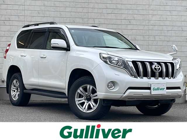 トヨタ ランドクルーザー プラド TX 福島県 2017(平29)年 13.9万km ホワイトパールクリスタルシャイン ５人乗り　純正ナビ　バックＣ　フルセグ　ＢＴ　ＤＡＣ　ビルトインＥＴＣ　ワイパーデザイアー　電格ミラー　ＬＥＤヘッドライト　フォグランプ　オートライト　スマートキー　スペアキー　純正エンスタ　ステリモ