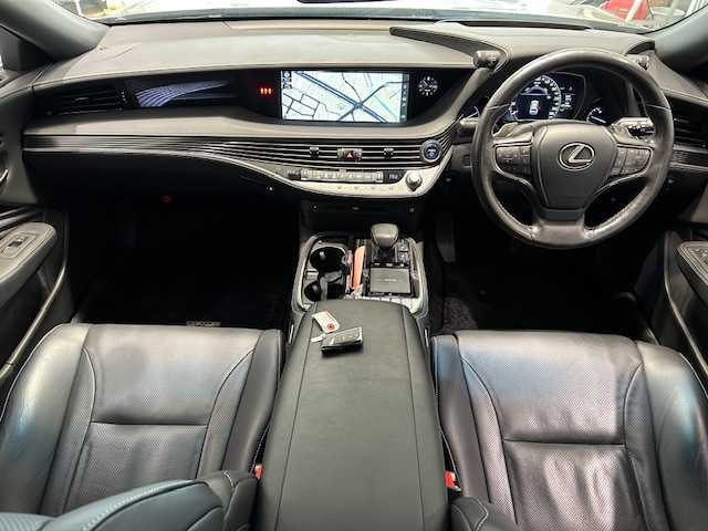 レクサス ＬＳ 500h Iパッケージ 宮城県 2018(平30)年 7万km ソニックチタニウム ワンオーナー/純正ナビ/全周囲カメラ/フルセグ/Bluetooth/CD/DVD/BD/シートヒーター/シートクーラー/パワーシート/シートメモリー/HUD/BSM/ETC/パワートランク
