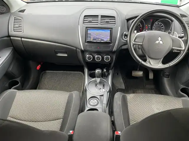 三菱 ＲＶＲ G 長野県 2013(平25)年 11.3万km ガンＭ 社外ナビ（CD、DVD、IPOD、AUX）/バックカメラ/ワンセグテレビ/社外ETC/アイドリングストップ/横滑り防止装置/盗難防止装置/純正フロアマット/ダブルエアバック/ハロゲンヘッドライト/純正ドアバイザー/社外スタッドレス積み込み/４WD/取扱説明書