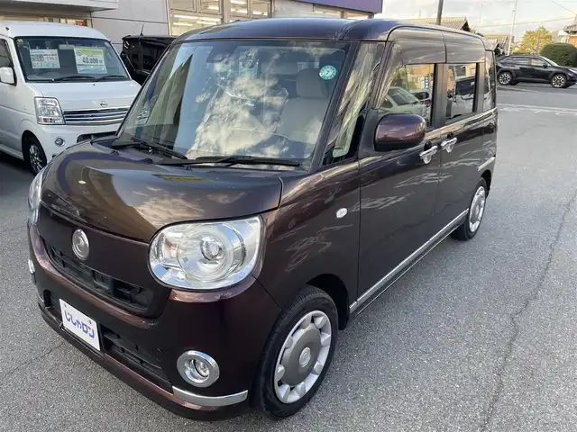 ダイハツ ムーヴ キャンバス G メイクアッフ SA Ⅱ 兵庫県 2016(平28)年 4.1万km プラムブラウンクリスタルマイカ 禁煙車/衝突被害軽減ブレーキ/社外ナビＴＶ/（NX815W/CD/DVD/FMAM/フルセグTV)/純正ドライブレコーダー/純正LEDオートライト/純正LEDフォグ/純正セキュリティアラーム/純正フロアマット/両側電動スライドドア/クリアランスソナー/アイドリングストップ/オートエアコン/ETC/スマートキー/プッシュエンジンスタート/スペアキー/新車時保証書/取扱い説明書