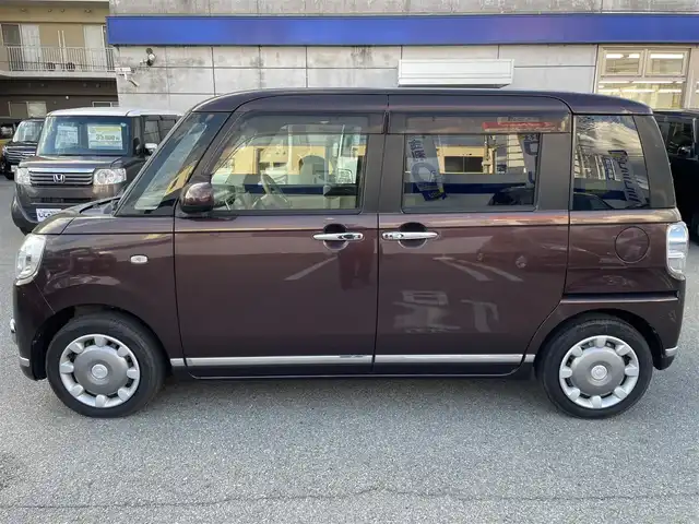 ダイハツ ムーヴ キャンバス G メイクアッフ SA Ⅱ 兵庫県 2016(平28)年 4.1万km プラムブラウンクリスタルマイカ 禁煙車/衝突被害軽減ブレーキ/社外ナビＴＶ/（NX815W/CD/DVD/FMAM/フルセグTV)/純正ドライブレコーダー/純正LEDオートライト/純正LEDフォグ/純正セキュリティアラーム/純正フロアマット/両側電動スライドドア/クリアランスソナー/アイドリングストップ/オートエアコン/ETC/スマートキー/プッシュエンジンスタート/スペアキー/新車時保証書/取扱い説明書