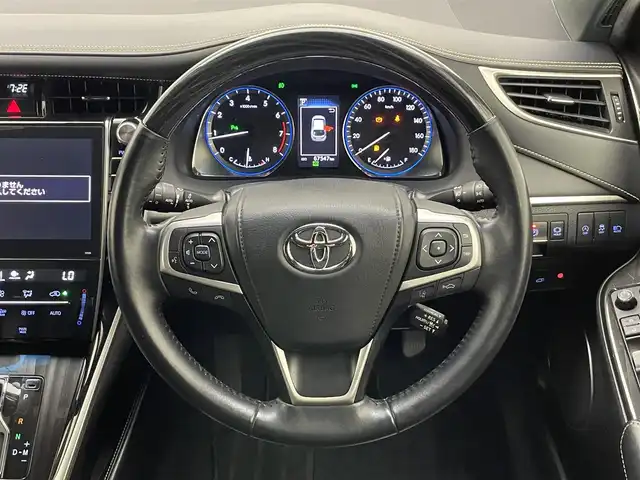 トヨタ ハリアー プログレス 愛知県 2018(平30)年 6.8万km ブラック 純正９型ナビ　モデリスタ　ＪＢＬ　全方位カメラ　フルセグＴＶ　前後ドラレコ　ＥＴＣ　電動リヤゲート　３眼ＬＥＤライト　セーフティセンス　衝突軽減　追従クルコン　ＤＶＤ　電子パーキング　ｎａｎｏｅ　禁煙車　オートハイビーム　車線逸脱　純正フロアマット　黒ハーフレザー　パワーシート　Bluetooth　USB　プッシュスタート　スマートキー　AAC　