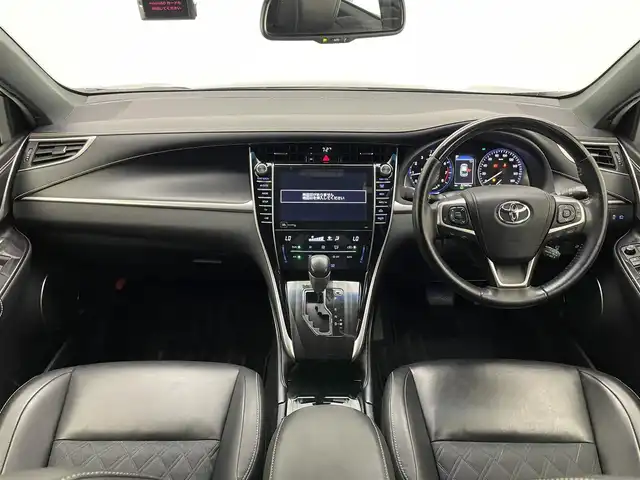 トヨタ ハリアー プログレス 愛知県 2018(平30)年 6.8万km ブラック 純正９型ナビ　モデリスタ　ＪＢＬ　全方位カメラ　フルセグＴＶ　前後ドラレコ　ＥＴＣ　電動リヤゲート　３眼ＬＥＤライト　セーフティセンス　衝突軽減　追従クルコン　ＤＶＤ　電子パーキング　ｎａｎｏｅ　禁煙車　オートハイビーム　車線逸脱　純正フロアマット　黒ハーフレザー　パワーシート　Bluetooth　USB　プッシュスタート　スマートキー　AAC　