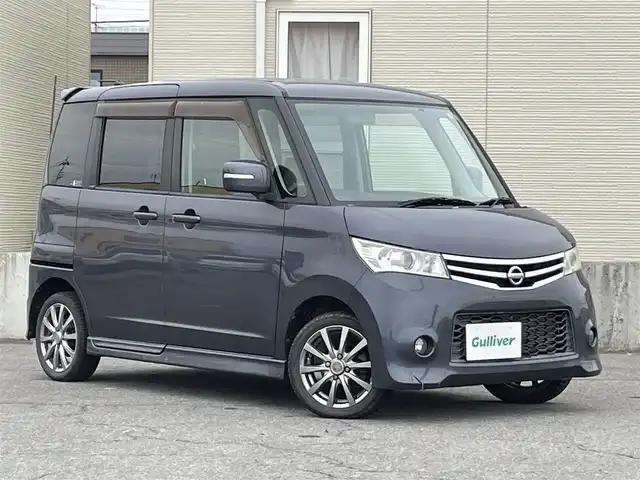 日産 ルークス ハイウェイスター 青森県 2011(平23)年 5.8万km ルナグレー ４WD/社外ナビ/AM/FM/CD/DVD/Bluetooth/片側パワースライドドア/バックカメラ/エンジンスターター/シートヒーター/オートライト/HIDヘッドライト/フォグランプ/純正14インチAW/純正フロアマット/社外AWスタッドレスタイヤ車載/取扱説明書/保証書