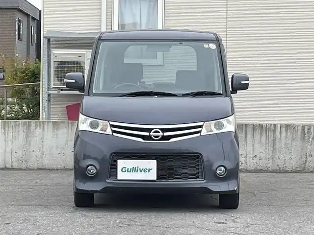 日産 ルークス ハイウェイスター 青森県 2011(平23)年 5.8万km ルナグレー ４WD/社外ナビ/AM/FM/CD/DVD/Bluetooth/片側パワースライドドア/バックカメラ/エンジンスターター/シートヒーター/オートライト/HIDヘッドライト/フォグランプ/純正14インチAW/純正フロアマット/社外AWスタッドレスタイヤ車載/取扱説明書/保証書