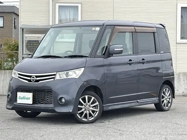 日産 ルークス ハイウェイスター 青森県 2011(平23)年 5.8万km ルナグレー ４WD/社外ナビ/AM/FM/CD/DVD/Bluetooth/片側パワースライドドア/バックカメラ/エンジンスターター/シートヒーター/オートライト/HIDヘッドライト/フォグランプ/純正14インチAW/純正フロアマット/社外AWスタッドレスタイヤ車載/取扱説明書/保証書