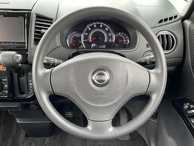 日産 ルークス ハイウェイスター 青森県 2011(平23)年 5.8万km ルナグレー ４WD/社外ナビ/AM/FM/CD/DVD/Bluetooth/片側パワースライドドア/バックカメラ/エンジンスターター/シートヒーター/オートライト/HIDヘッドライト/フォグランプ/純正14インチAW/純正フロアマット/社外AWスタッドレスタイヤ車載/取扱説明書/保証書