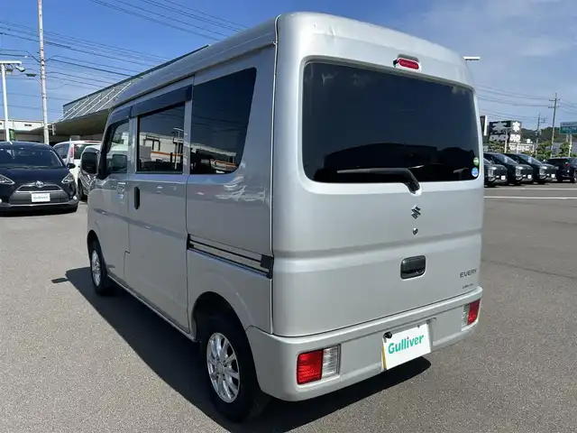 スズキ エブリイ PC 岡山県 2018(平30)年 11万km シルキーシルバーメタリック 登録時走行距離109513km/社外ナビ/フルセグTV(AM.FM.CD.DVD.TV.BT)/バックカメラ/ETC/ドライブレコーダー/社外AW/フロアマット/ドアバイザー/４WD/イモビライザー