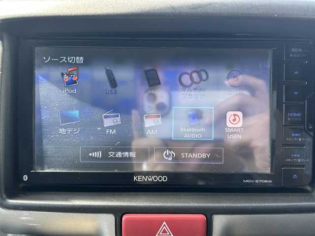 スズキ エブリイ PC 岡山県 2018(平30)年 11万km シルキーシルバーメタリック 登録時走行距離109513km/社外ナビ/フルセグTV(AM.FM.CD.DVD.TV.BT)/バックカメラ/ETC/ドライブレコーダー/社外AW/フロアマット/ドアバイザー/４WD/イモビライザー