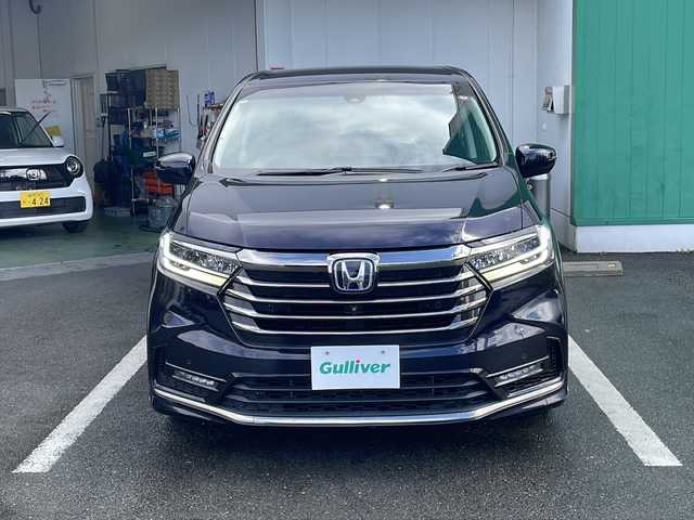 ホンダ オデッセイ ハイブリッド e:HEVアブソルート EX 京都府 2020(令2)年 6.9万km プレミアムヴィーナスブラックP 純正１０インチナビ　フルセグ　ＤＶＤ　ＨＤＭＩ　ＵＳＢ　全方位カメラ　アダプティブクルーズコントロール　レーンキープアシスト　電動リアゲート　ビルトインＥＴＣ　ＬＥＤヘッドライト　禁煙車　シートヒーター　ブラインドスポットモニター