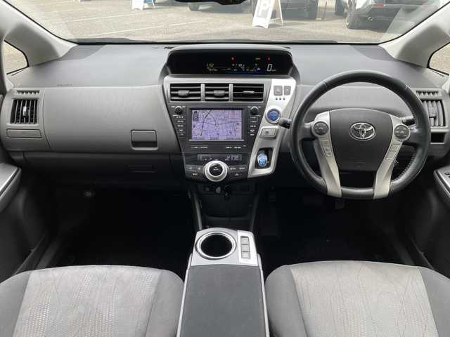 トヨタ プリウス α G ツーリングセレクション 福島県 2012(平24)年 4.9万km ホワイトパールクリスタルシャイン 純正ナビ（CD・DVD・TV）/ドライブレコーダー/ETC/クルーズコントロール/革巻きステアリング/LEDヘッドライト/オートライト/フォグランプ/バックカメラ/AAC/スマートキー