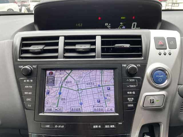 トヨタ プリウス α G ツーリングセレクション 福島県 2012(平24)年 4.9万km ホワイトパールクリスタルシャイン 純正ナビ（CD・DVD・TV）/ドライブレコーダー/ETC/クルーズコントロール/革巻きステアリング/LEDヘッドライト/オートライト/フォグランプ/バックカメラ/AAC/スマートキー