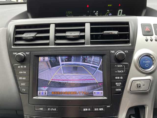 トヨタ プリウス α G ツーリングセレクション 福島県 2012(平24)年 4.9万km ホワイトパールクリスタルシャイン 純正ナビ（CD・DVD・TV）/ドライブレコーダー/ETC/クルーズコントロール/革巻きステアリング/LEDヘッドライト/オートライト/フォグランプ/バックカメラ/AAC/スマートキー