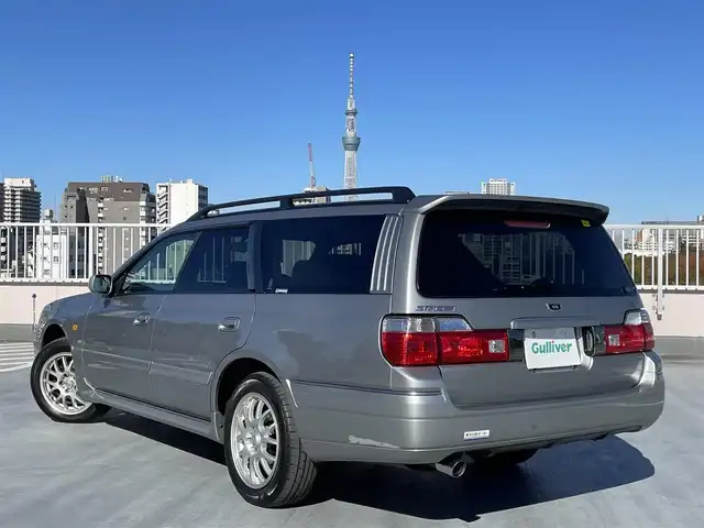 日産 ステージア 20X 東京都 1999(平11)年 8.3万km ソニックシルバー 純正１６インチアルミ/キセノンヘッドライト/コーナーポール/キーレスエントリー/ABS/エアバック/スペアキー１本/保証書/取説